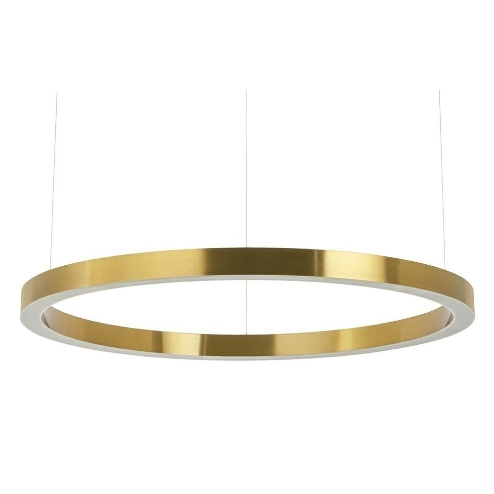 Lampa wisząca RING 100 złota - LED, stal
