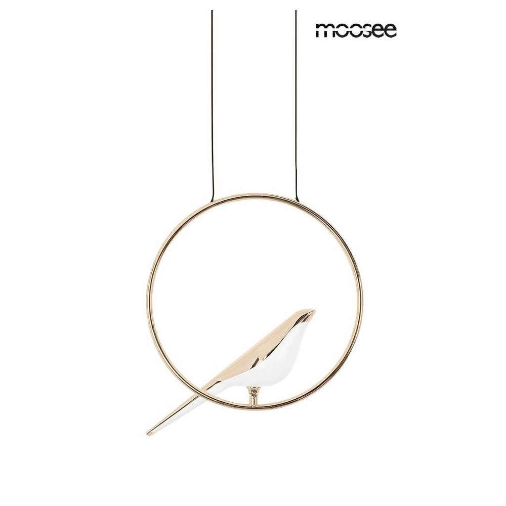 MOOSEE lampa wisząca BIRD złota