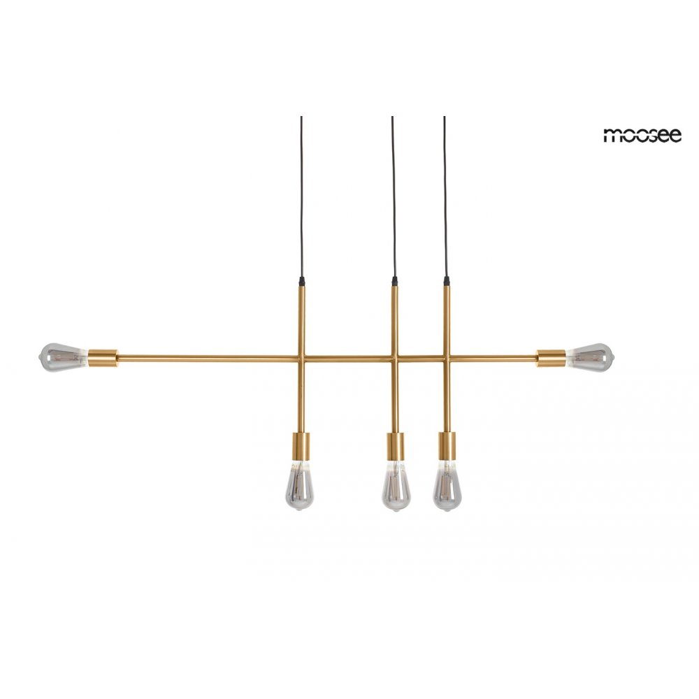 MOOSEE lampa wisząca RIVA 5 złota