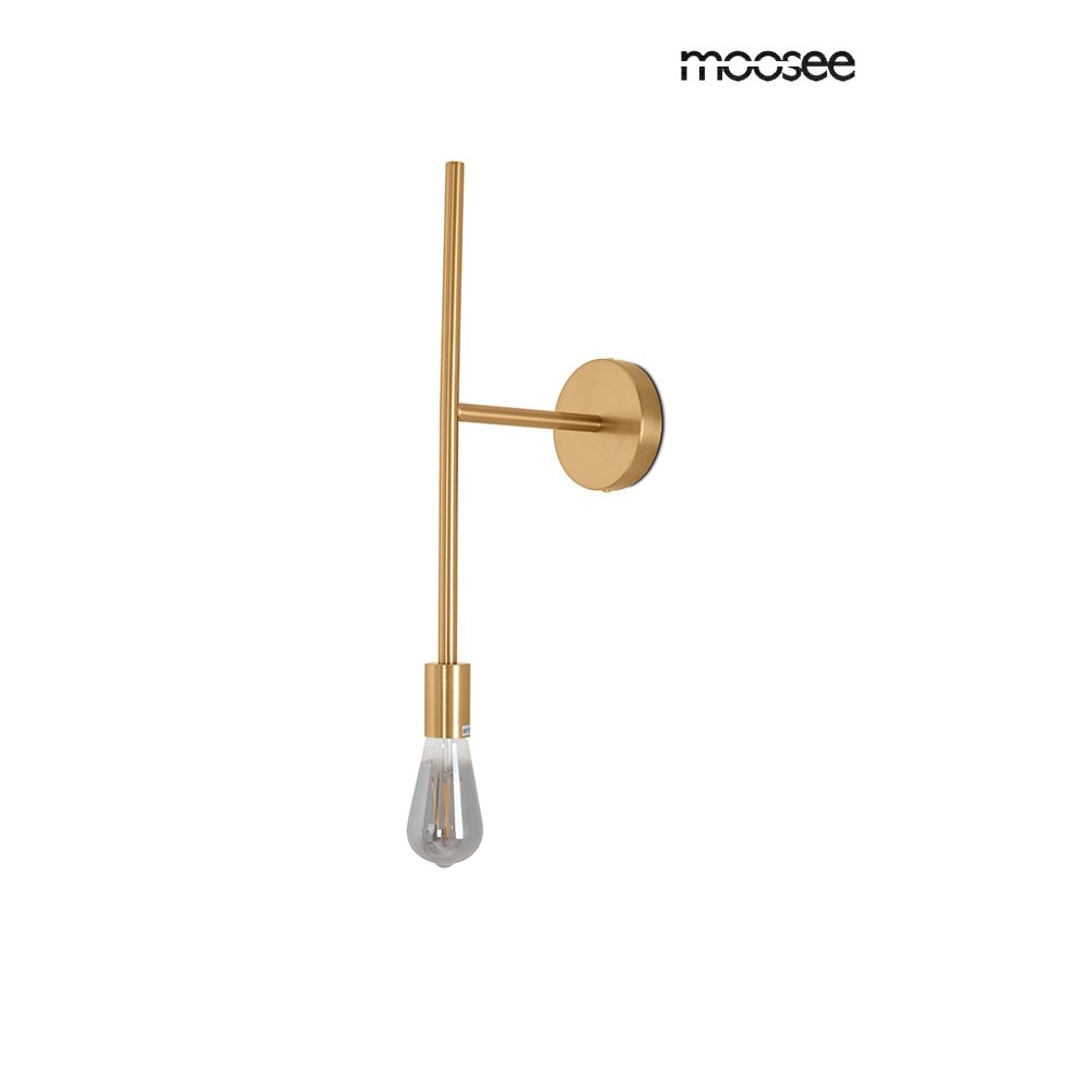 MOOSEE lampa ścienna RIVA złota