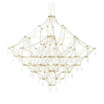 Lampa wisząca CONSTELATION 120 GOLD - LED, stal szczotkowana