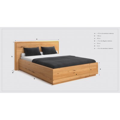 Valor Long - Łóżko z pojemnikiem