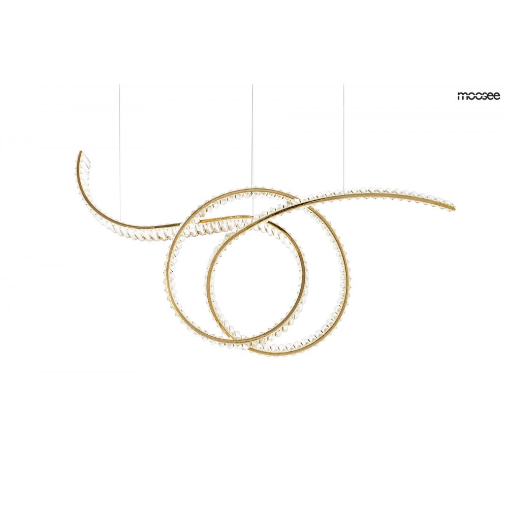 MOOSEE lampa wisząca WAVE 120 złota