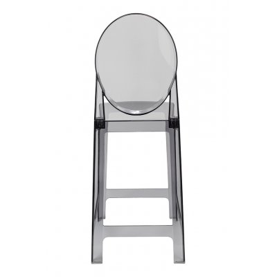 Krzesło barowe VICTORIA 65 cm dymione - poliwęglan