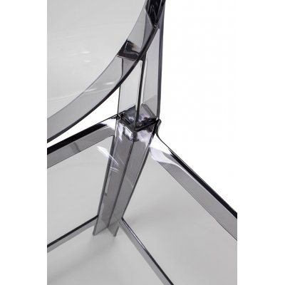 Krzesło barowe VICTORIA 65 cm dymione - poliwęglan