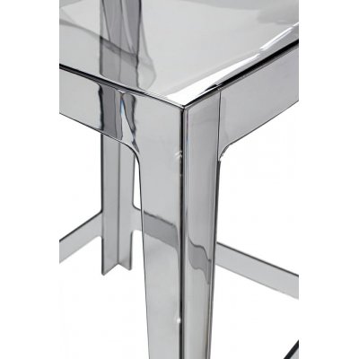 Krzesło barowe VICTORIA 65 cm dymione - poliwęglan