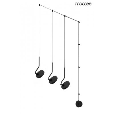 MOOSEE lampa ścienna FLAT 3 czarna
