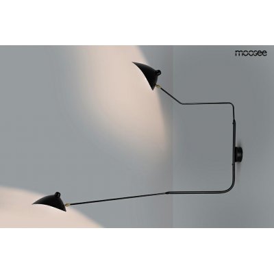 MOOSEE lampa ścienna RAVEN 2 - aluminium, stal węglowa