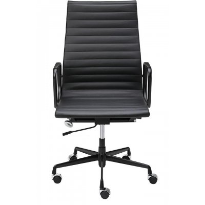 Fotel biurowy AERON PRESTIGE PLUS czarny - skóra naturalna, aluminium