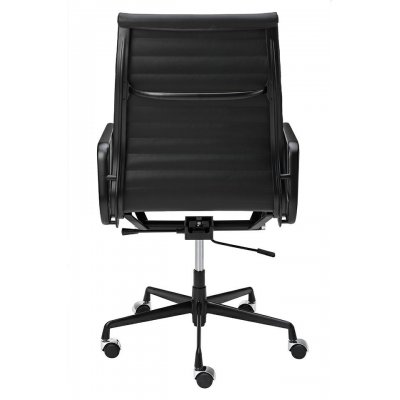 Fotel biurowy AERON PRESTIGE PLUS czarny - skóra naturalna, aluminium