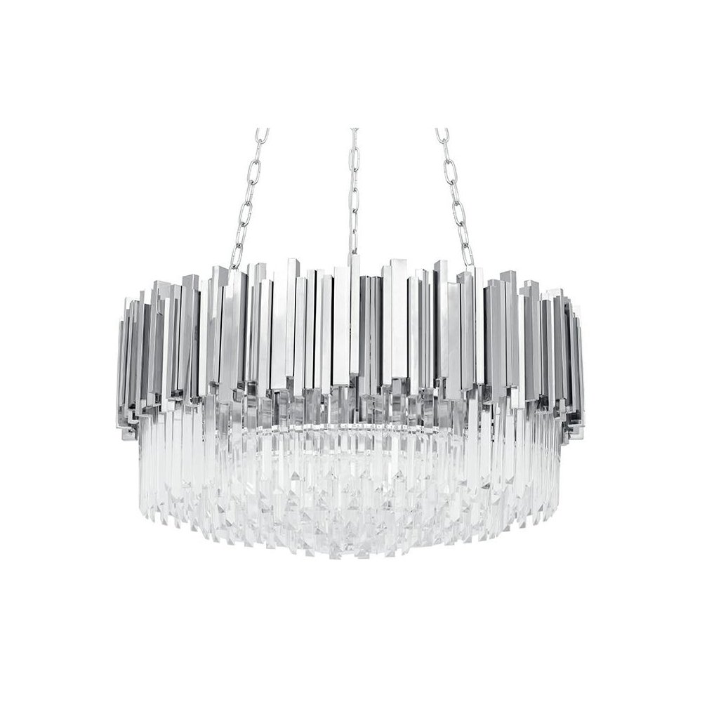 Lampa wisząca IMPERIAL SILVER 80 - stal, kryształ