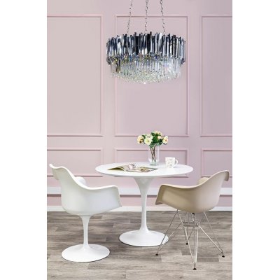 Lampa wisząca IMPERIAL SILVER 80 - stal, kryształ