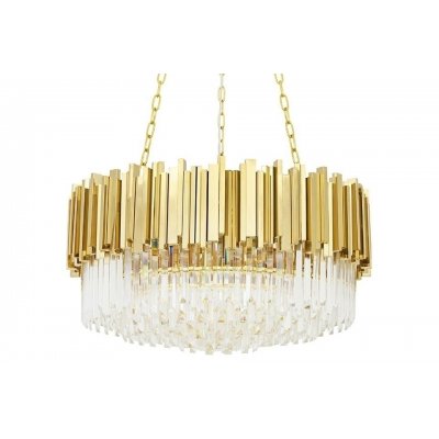 Lampa wisząca IMPERIAL GOLD 80 - stal, kryształ