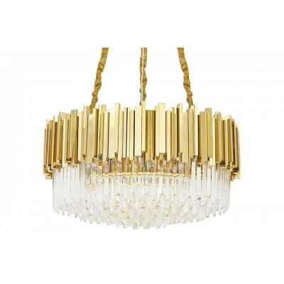 Lampa wisząca IMPERIAL GOLD 80 - stal, kryształ