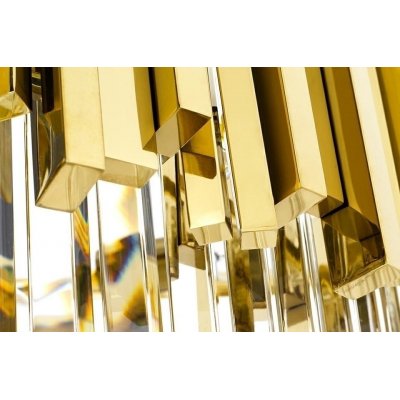Lampa wisząca IMPERIAL GOLD 80 - stal, kryształ