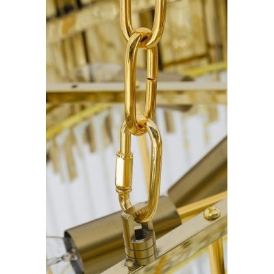 Lampa wisząca IMPERIAL GOLD 80 - stal, kryształ