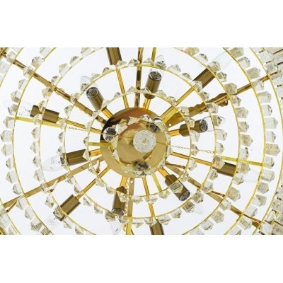 Lampa wisząca IMPERIAL GOLD 80 - stal, kryształ