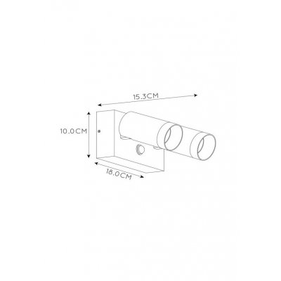 Taylor - Kinkiet 2 z czujnikiem ruchu