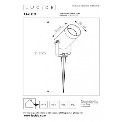 Taylor - Lampka zewnętrzna