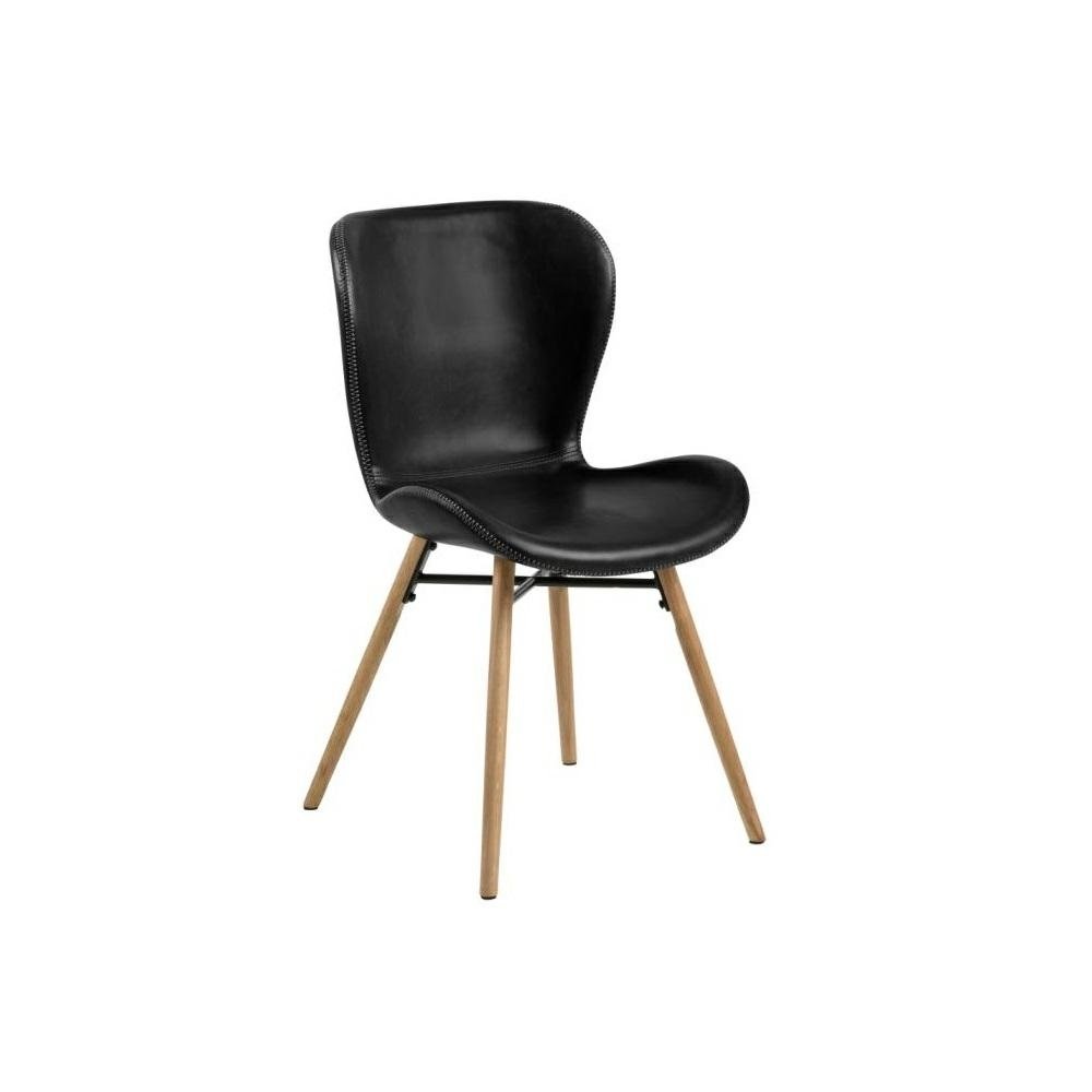 Krzesło Batilda Retro czarne/naturalne