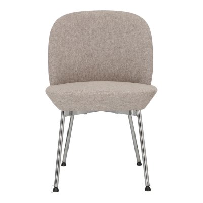 Krzesło Cloe szare jasne/ chrom