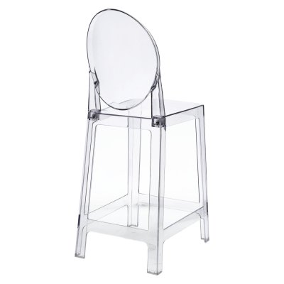 Stołek barowy Viki transparentny