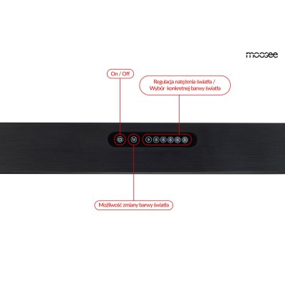 MOOSEE lampa wisząca LINER czarna