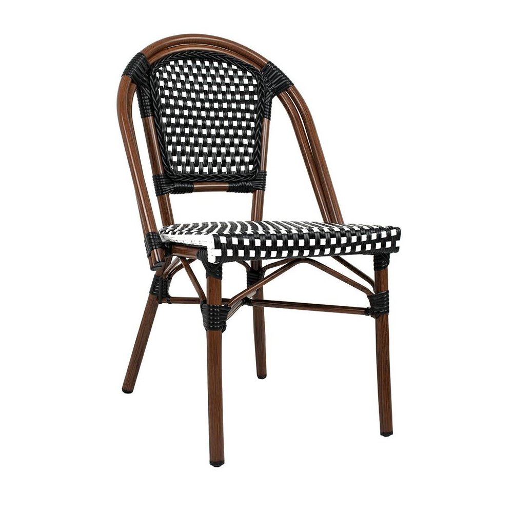 Krzesło CAFE PARIS brązowe rattan