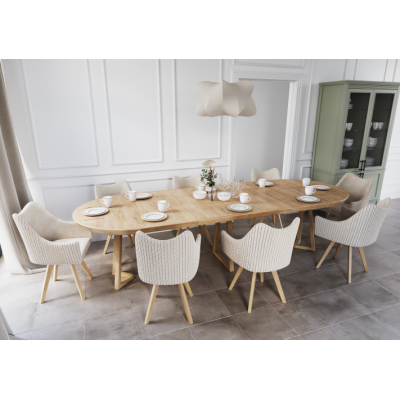 Till - Stół okrągły rozkładany