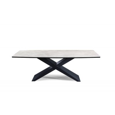 Liberius - Stół (spiek + szkło, prostokąt)