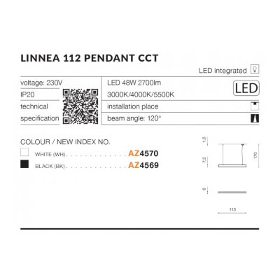 LINNEA 112 - lampa wisząca