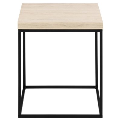 Stolik Barossa 40x40cm beżowy trawertyn