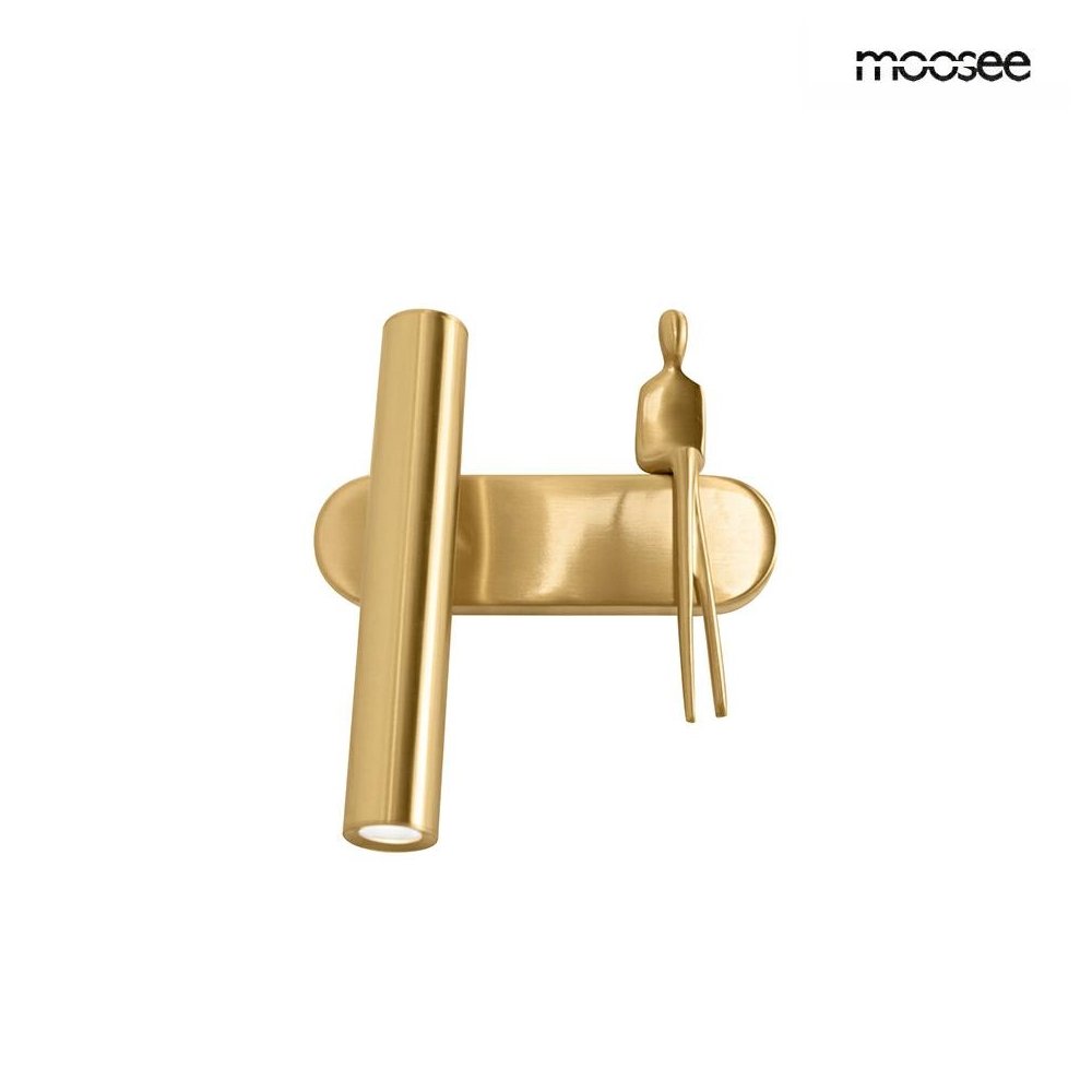 MOOSEE lampa ścienna BOY TUBE L złota