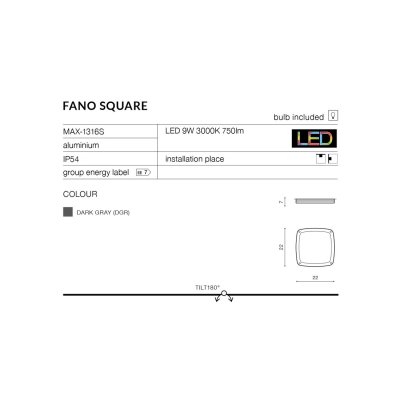 Fano S22 - Plafon