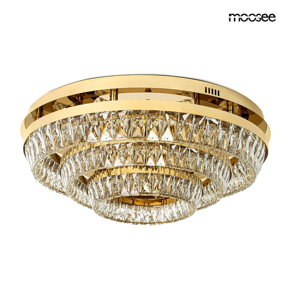 MOOSEE lampa sufitowa / plafon SAVOY 3    złota