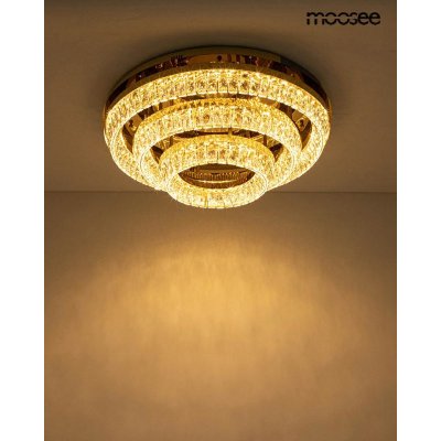 MOOSEE lampa sufitowa / plafon SAVOY 3    złota