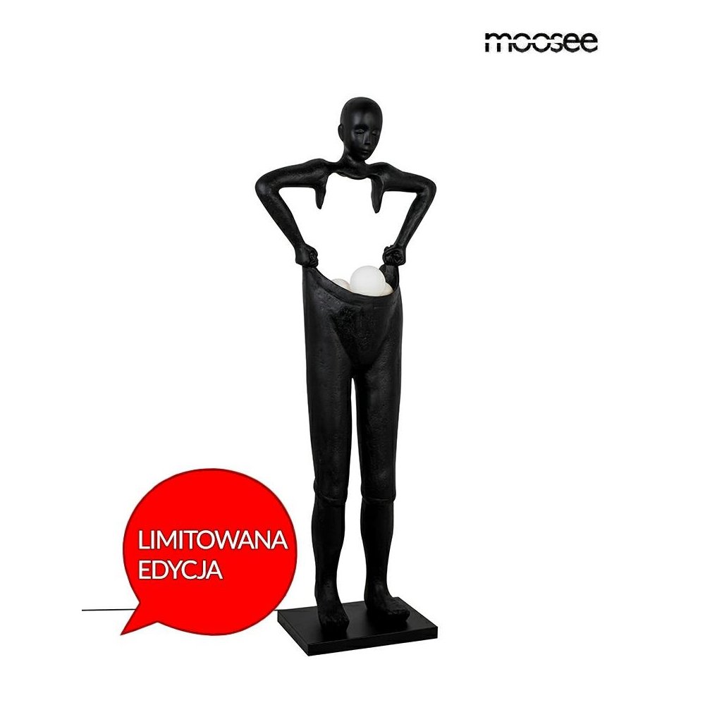MOOSEE lampa podłogowa HUMAN HOUDINI      czarna