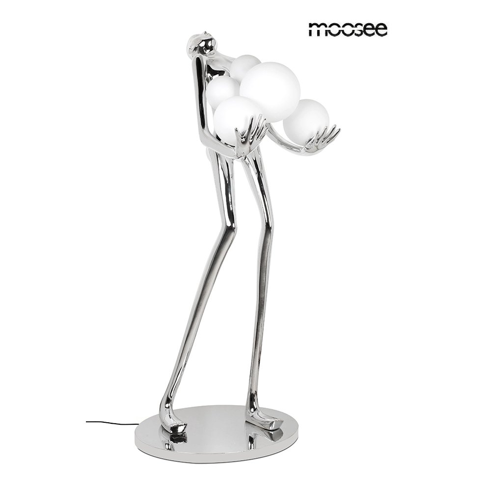 MOOSEE lampa podłogowa HUMAN SILVER       PREMIUM