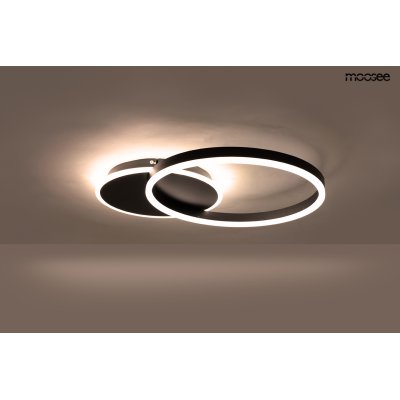 MOOSEE lampa sufitowa / plafon RINGS 2    czarna