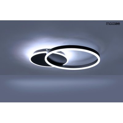 MOOSEE lampa sufitowa / plafon RINGS 2    czarna