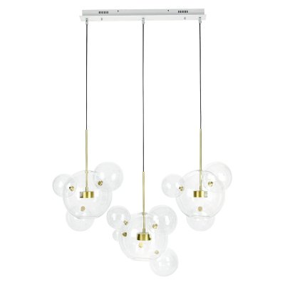 MOOSEE lampa wisząca CAPRI LINE 3 złota   - 180 LED, aluminium, szkło