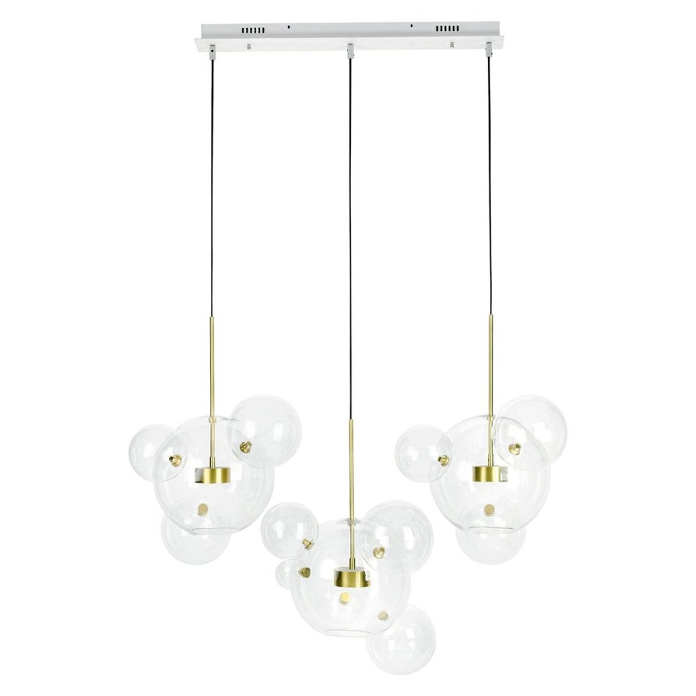 MOOSEE lampa wisząca CAPRI LINE 3 złota   - 180 LED, aluminium, szkło