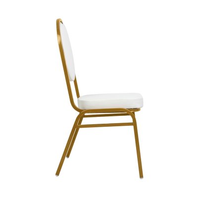 Krzesło bankietowe / konferencyjne        HESTIA białe / złote