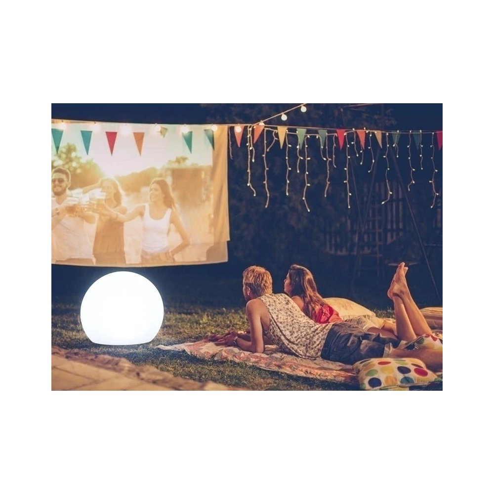 NEW GARDEN lampa ogrodowa BULY 30 CABLE biała