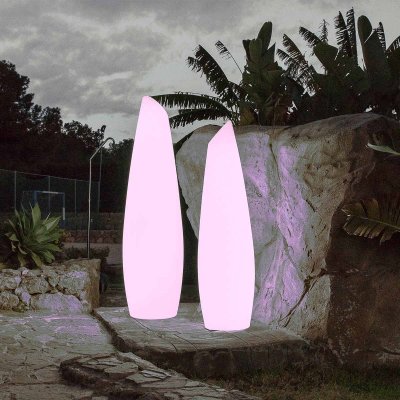 NEW GARDEN lampa ogrodowa FREDO 140       BATTERY TUBE biała