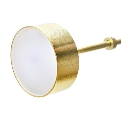 MOOSEE Lampa wisząca CAPRI DISC 5 złota   - 300 LED, aluminium, szkło