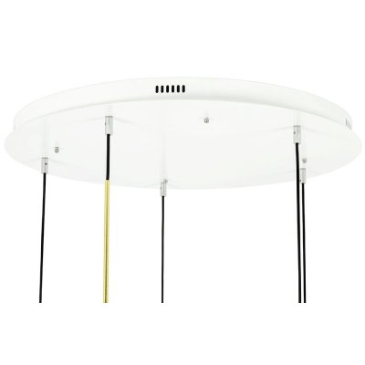 MOOSEE Lampa wisząca CAPRI DISC 5 złota   - 300 LED, aluminium, szkło