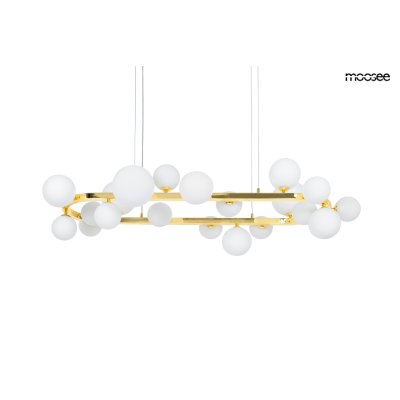 MOOSEE lampa wisząca ALURE OVAL 120       złota/mleczna