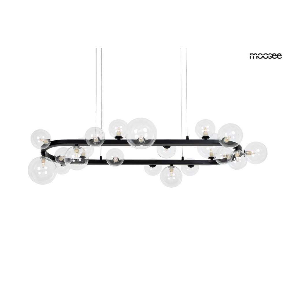 MOOSEE lampa wisząca ALURE OVAL 120       czarna
