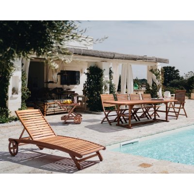 BIZZOTTO krzesło ogrodowe składane NOEMI  naturalne